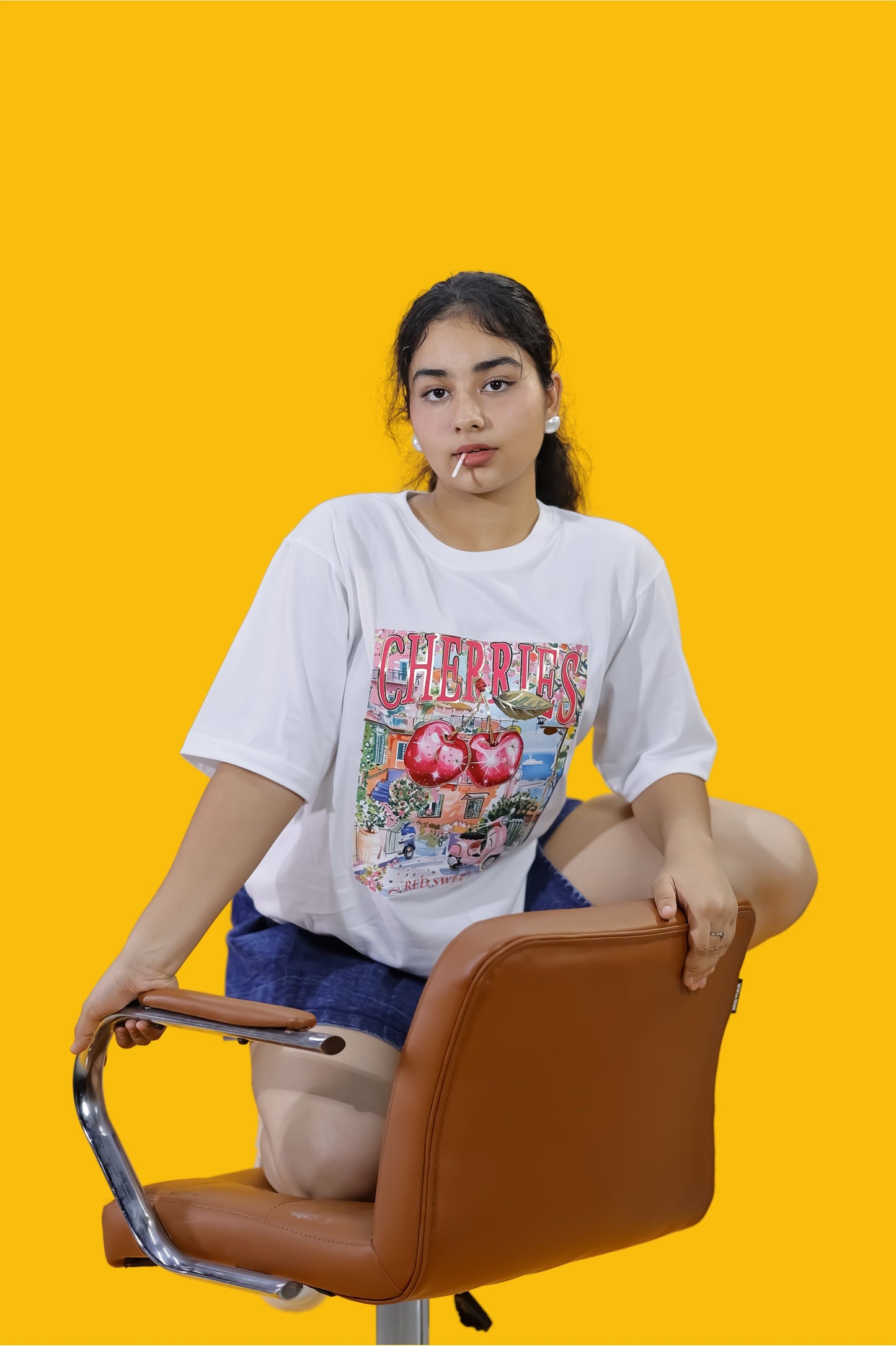 Cherries Italian Street Art T-Shirt