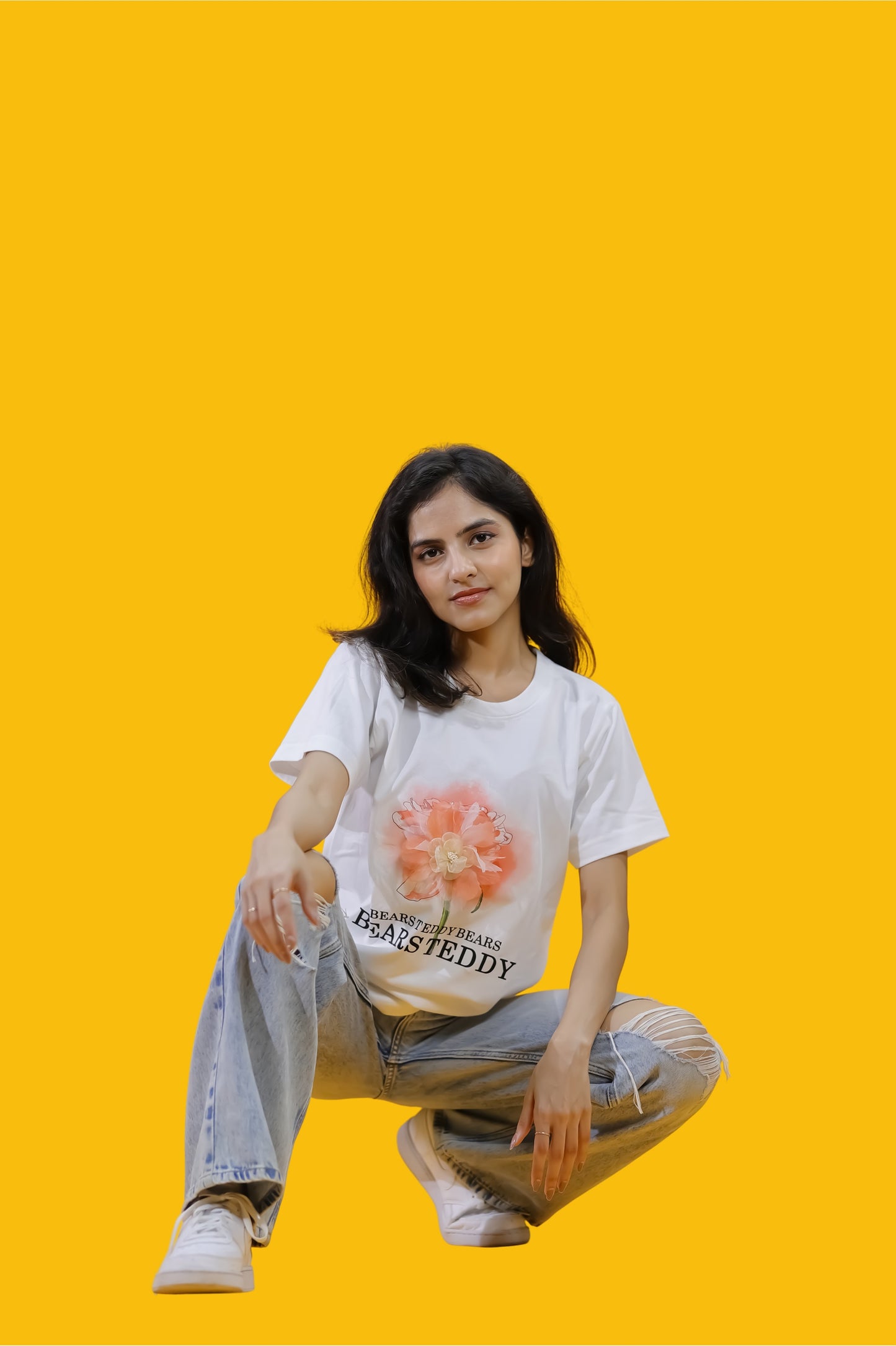 Bears Teddy Floral Graphic T-Shirt