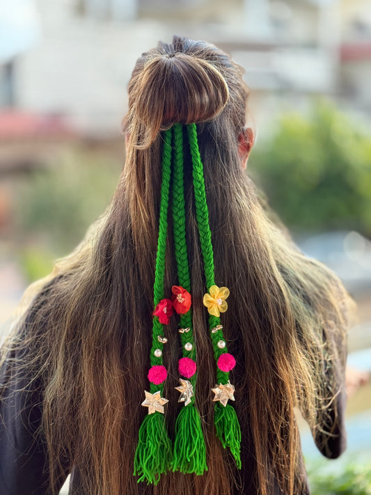 Emerald Bloom Hair Accessory