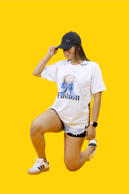 Fashion Hat Graphic White T-Shirt