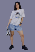 Lazy Cat Print T-Shirt