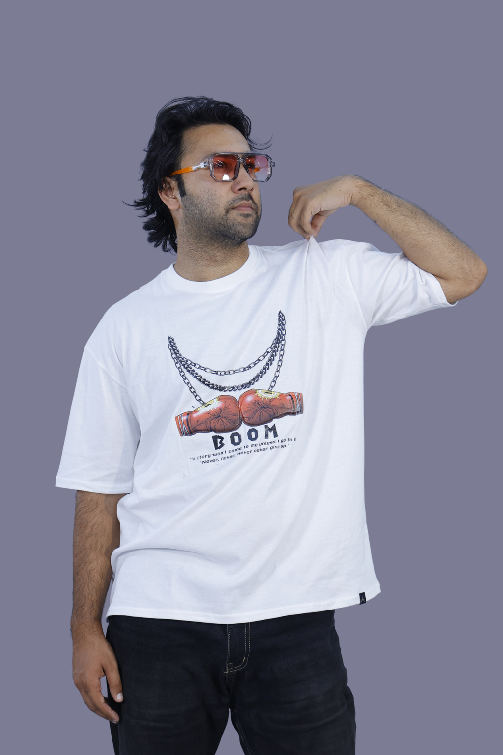 BOOM Boxing Graphic Cotton 3D T-Shirt