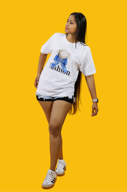 Fashion Hat Graphic White T-Shirt