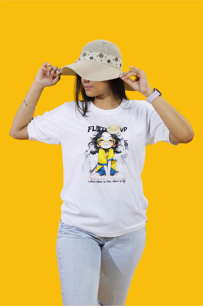 Flip the Pop Girl Graphic T-Shirt