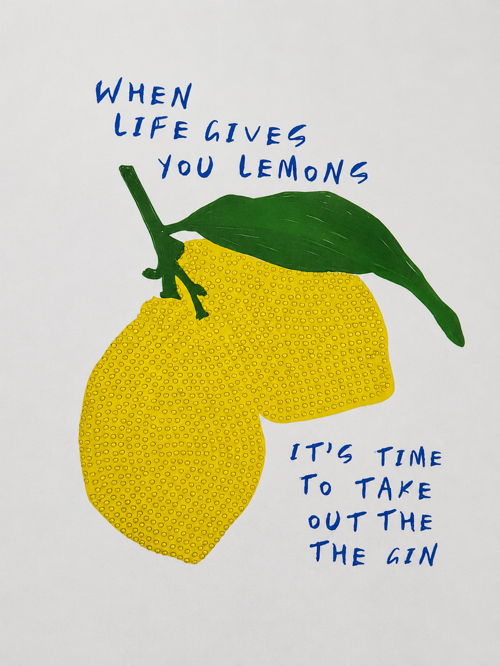 Lemon Gin Graphic Tee White