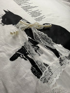 Elegant Cat Graphic T-Shirt