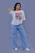 Cherry Vibes Graphic 3D T-Shirt white