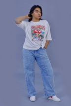 Cherry Vibes Graphic 3D T-Shirt white
