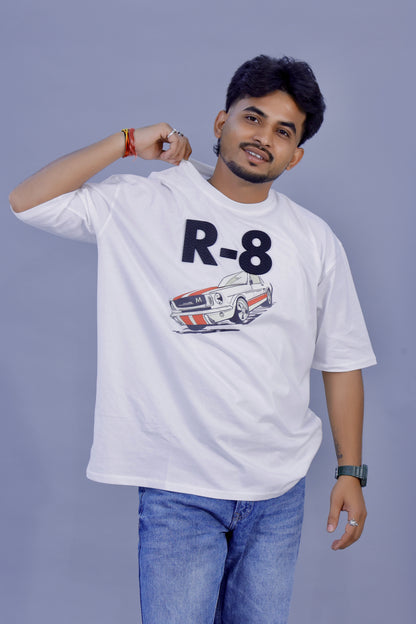 R-8 Muscle Car Graphic 3D T-Shirt