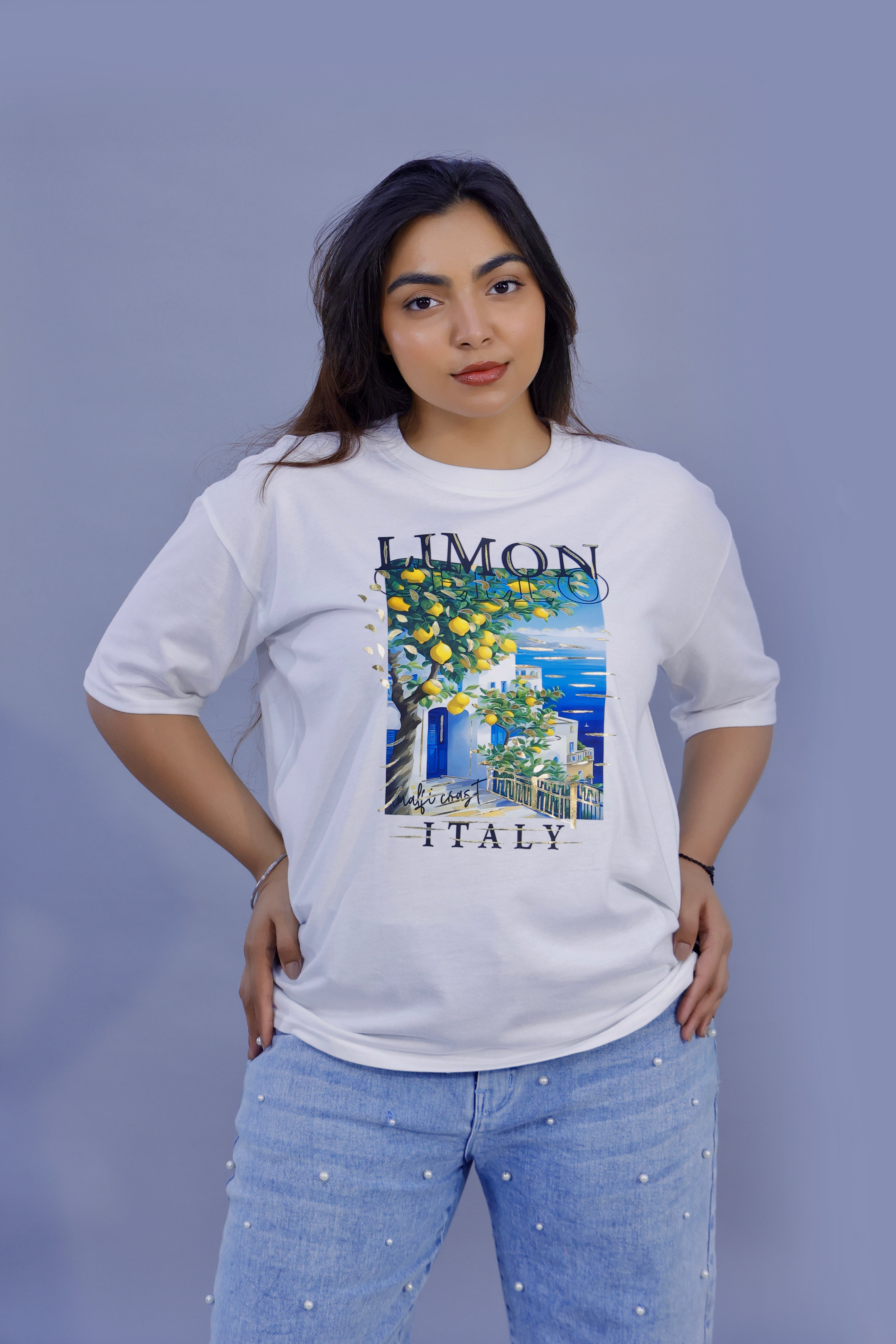 Limon Italy Summer Graphic T-Shirt
