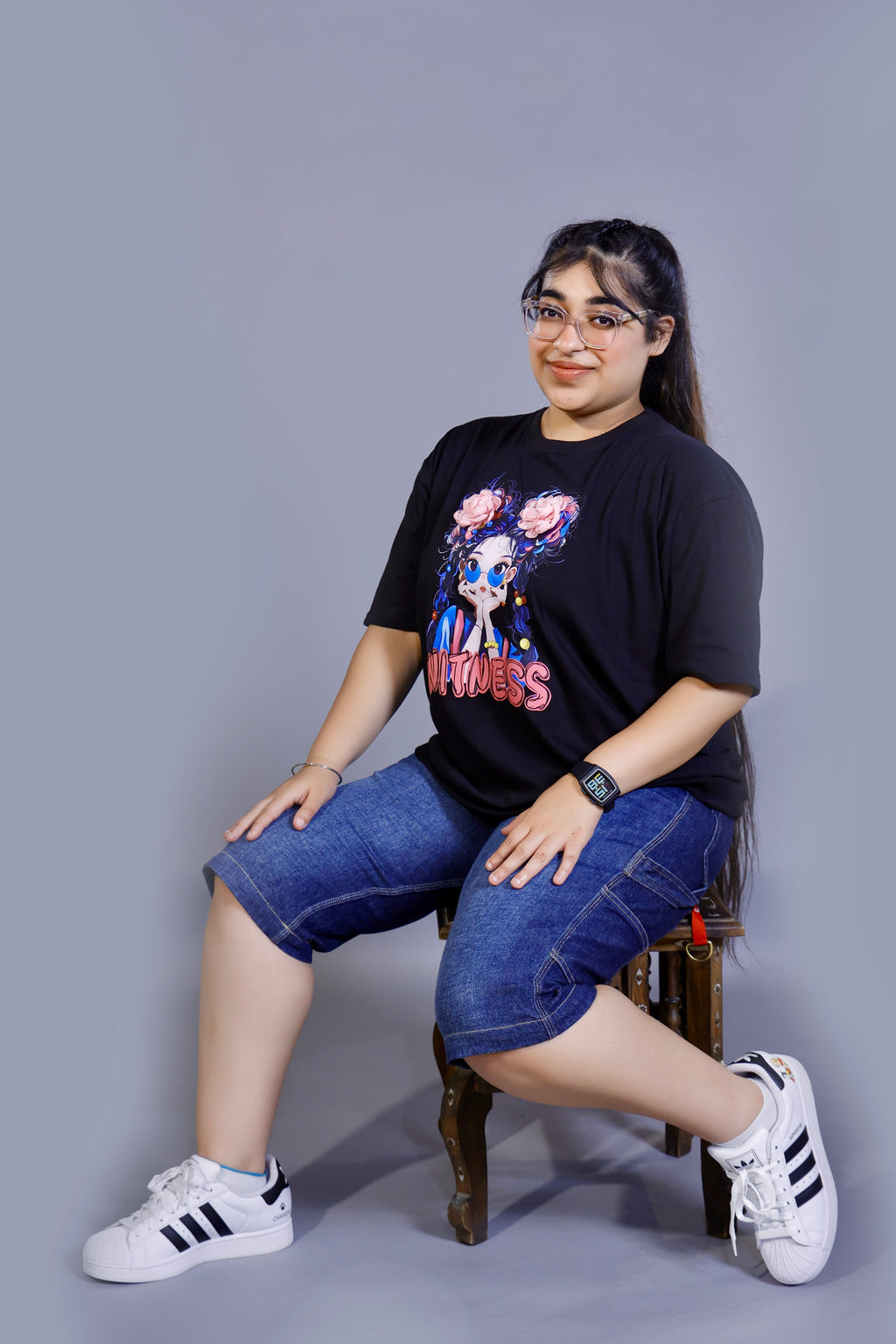 Witness Anime Girl Graphic T-Shirt white