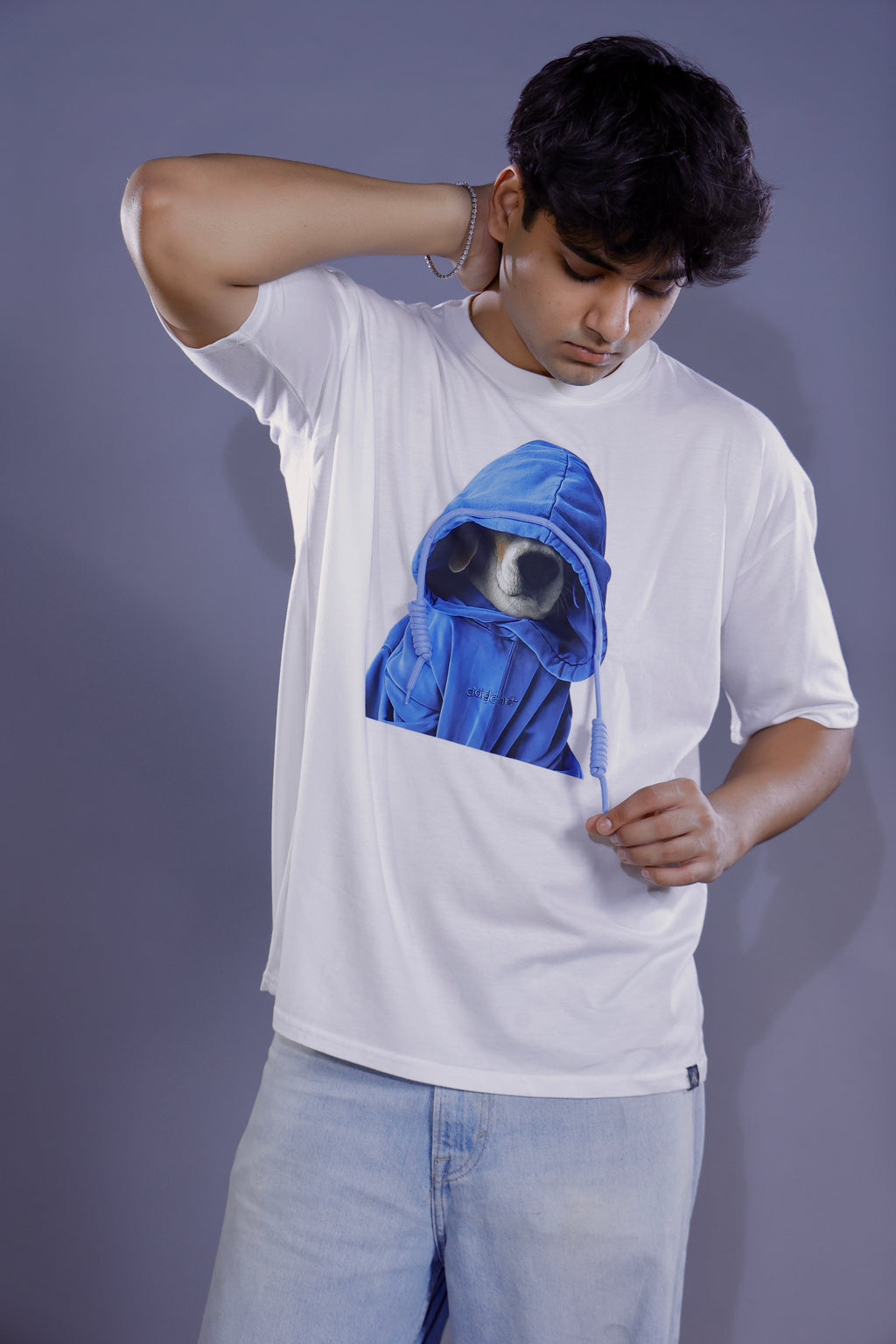 Mystic Hoodie Graphic 3D T-Shirt white