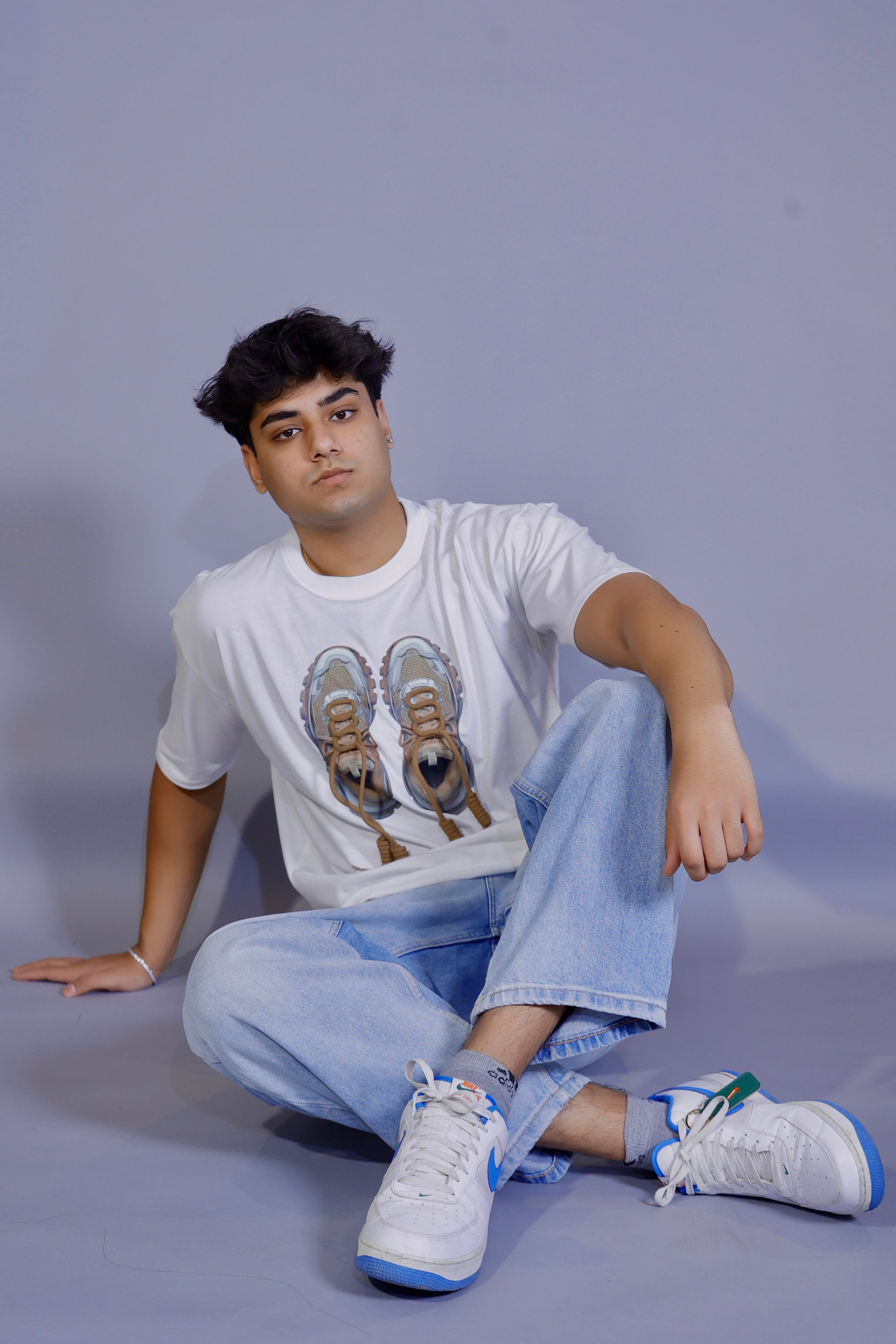 Classic Sneakers Graphic 3D T-Shirt white