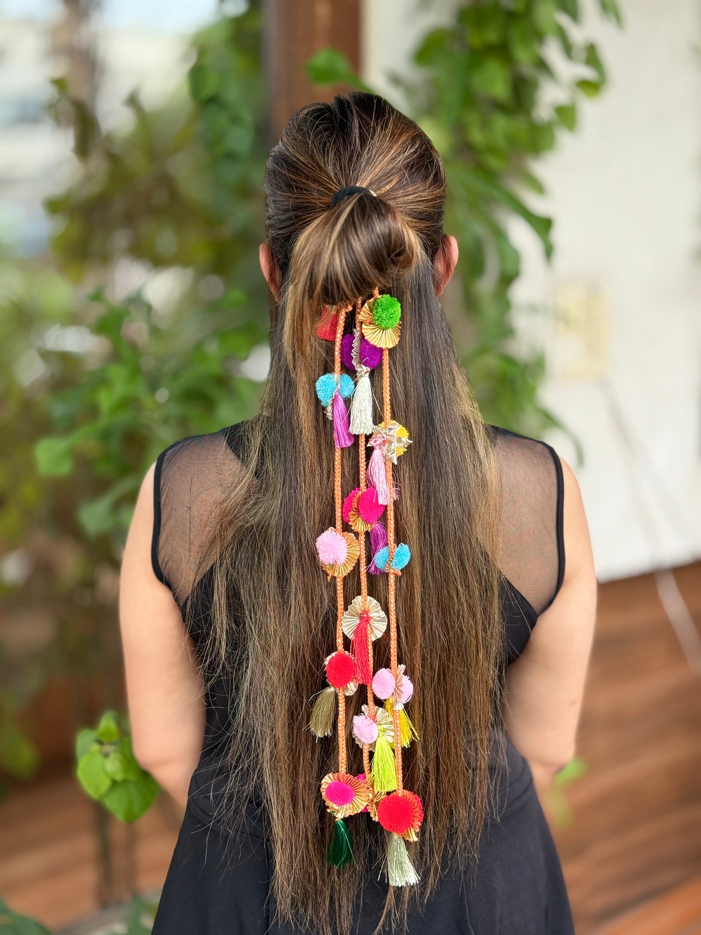 Boho Multicolor Tassel Hair Accessory