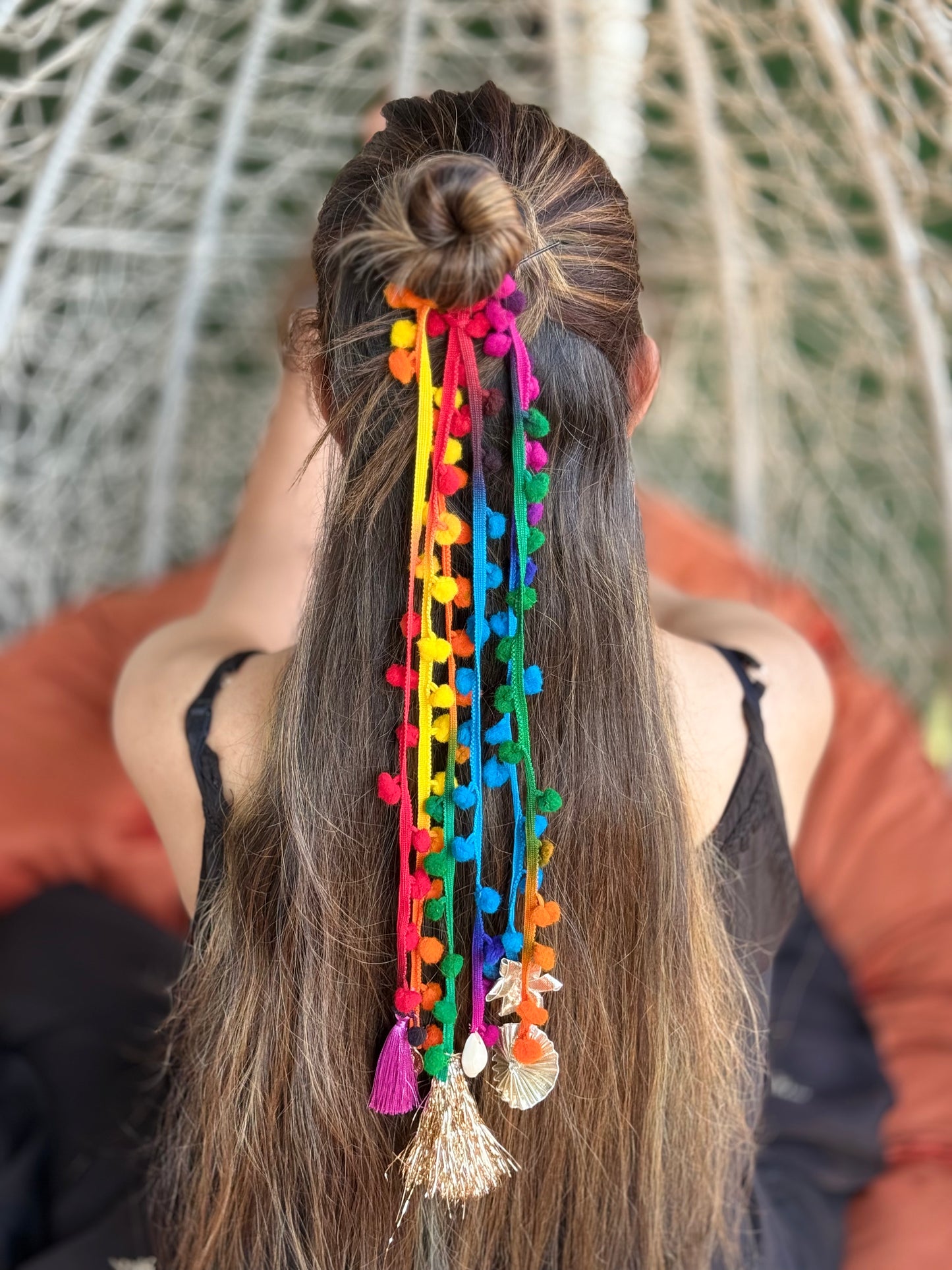⁠Rainbow Bloom Hair Accessory