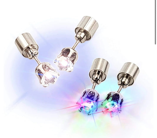 LED Crystal Stud Earrings