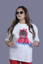 Casapes Cat Hoodie Tee White