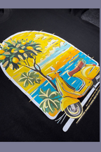 Sunset Scooter Graphic 3D T-Shirt