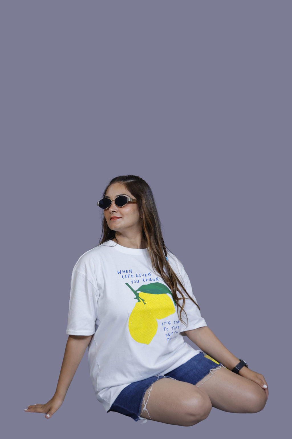 Lemon Gin Graphic Tee White