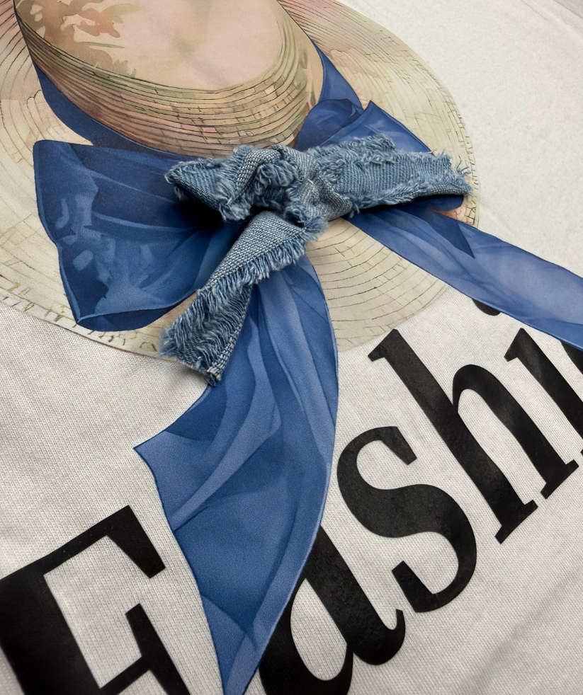 Blue Bow Fashion Graphic 3D T-Shirt