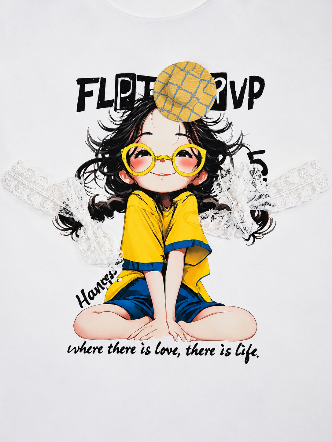 Cute Anime Girl Print 3D T-Shirt