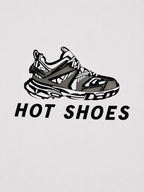 Hot Shoes Graphic 3D T-Shirt